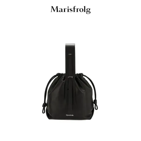 【经典搭配系列】玛丝菲尔春季新款黑色手提水桶包女士手提包商品大图