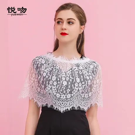 复古蕾丝斗篷小披肩女夏百搭短款2023韩版新款薄短外套肩搭小坎肩图片