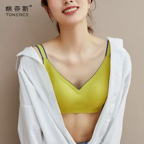 内衣女小胸聚拢收副乳防下垂胸罩大胸显小无钢圈运动背心式文胸商品大图