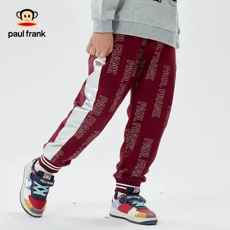 大嘴猴童装儿童长裤2023春秋新款男女童针织中大童洋气休闲运动裤商品大图