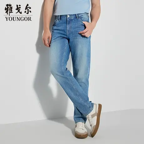 【商场同款】雅戈尔男士牛仔裤春季新款官方商务休闲牛仔裤男图片