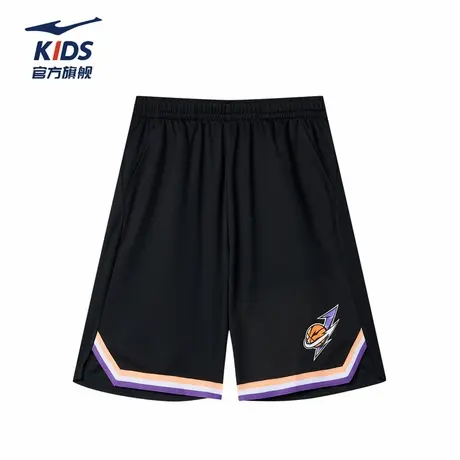 鸿星尔克童装儿童裤子短裤速干2025夏季透气新款运动裤大童裤子图片