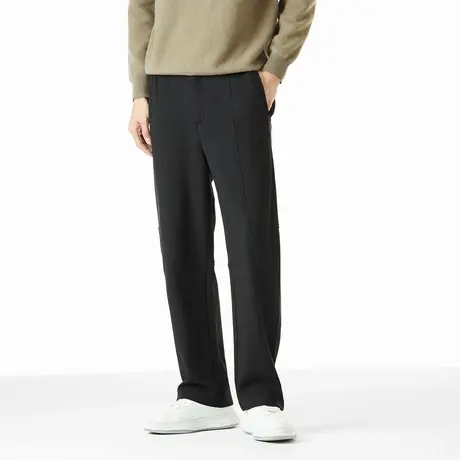 gxgjeans男装25秋款休闲长裤微弹挺括有型纯色通勤显瘦锥形裤*商品大图