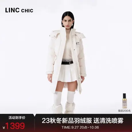 LINCCHIC金羽杰羽绒服女中长款23冬新品都市机能防风保暖加厚3206商品大图