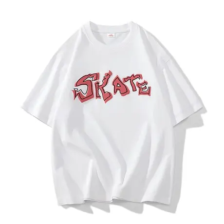 棉感港风短袖t恤男2023新款夏季小众设计潮牌宽松ins潮半袖上衣服商品大图