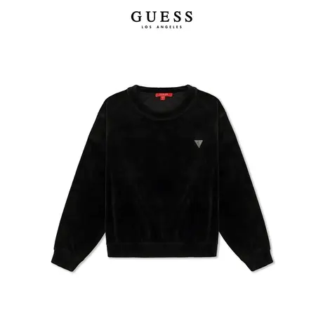 【38上新季】GUESS 女士套头圆领经典三角标logo卫衣图片