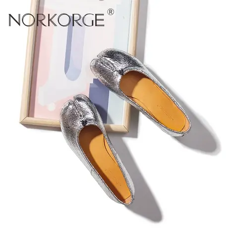 爆裂银时装单鞋女鞋图片