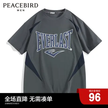 【AIRxPEACE】太平鸟男装 everlast 潮流宽松短袖T恤男BDAD2117商品大图