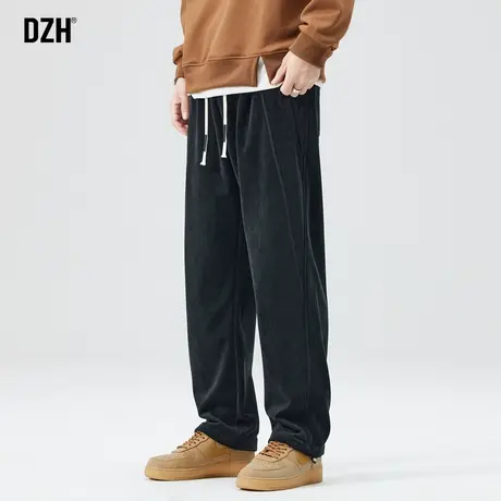 男生灯芯绒裤子男春秋直筒宽松休闲裤百搭2024新款直筒裤美式潮牌商品大图