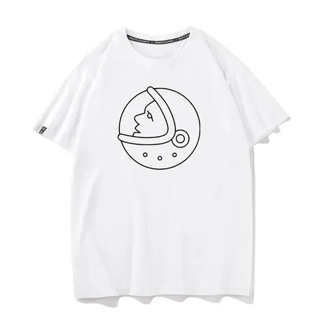 秀洛spaceX马斯克火箭宇航员头像衣服纯棉打底衫纯棉短袖T恤男女图片