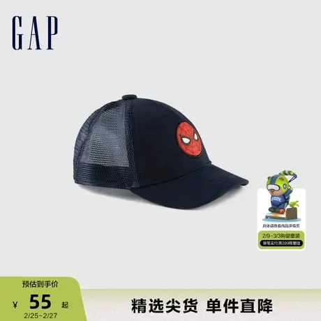 【蜘蛛侠联名】Gap男幼童秋季新款棒球帽儿童装洋气休闲帽771625商品大图
