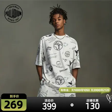 PALLADIUM帕拉丁上衣宽松潮流时尚休闲环保短袖T恤108193商品大图