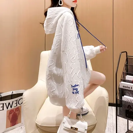 卫衣女春秋季韩版宽松bf慵懒风ins薄款早春装oversize百搭外套潮图片