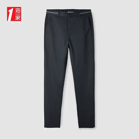 海一家简约商务长裤2023夏季新款舒适中腰微弹中年男士休闲裤图片