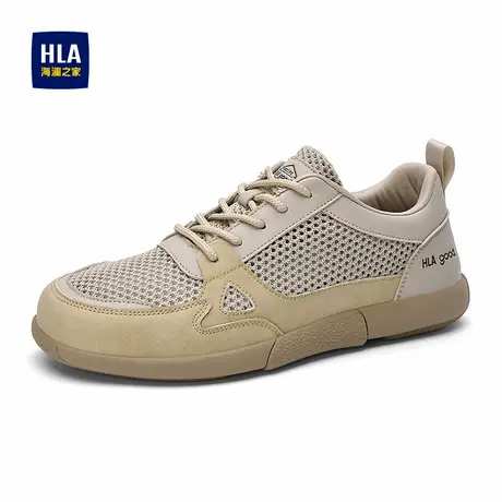 HLA/海澜之家男鞋新款秋夏透气平底运动板鞋百搭耐磨跑步休闲鞋男商品大图