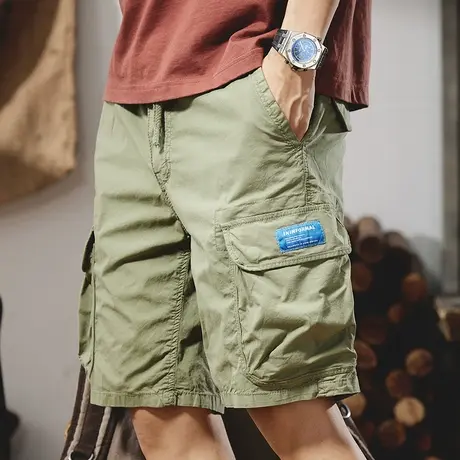 Modi Nick/摩帝尼克裤子男款休闲薄款夏季宽松工装男士五分裤百搭商品大图