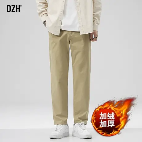 男士冬季休闲裤男加绒加厚直筒保暖裤2024新款休闲裤子男裤加绒裤商品大图