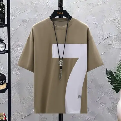 男士短袖T恤夏装圆领卫衣青少年半袖韩版男装夏季个性汗衫潮衣服商品大图