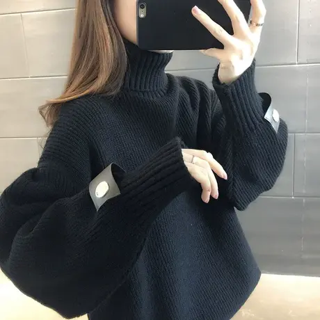 毛衣女装2023年新款秋冬季秋款秋装宽松高领女士毛衣服外穿打底衫图片