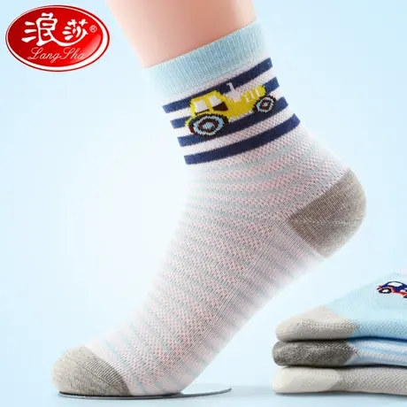 儿童袜子薄款春夏季防臭网眼透气超薄夏天男孩纯棉男童袜子春秋款图片