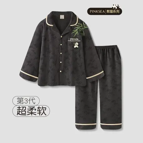 【国风】睡衣男春秋季柔软大码纯棉长袖长裤套装可外穿男士家居服图片