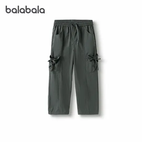 【商场同款】巴拉巴拉童装儿童女童长裤2025款春装宽松舒适直筒裤商品大图