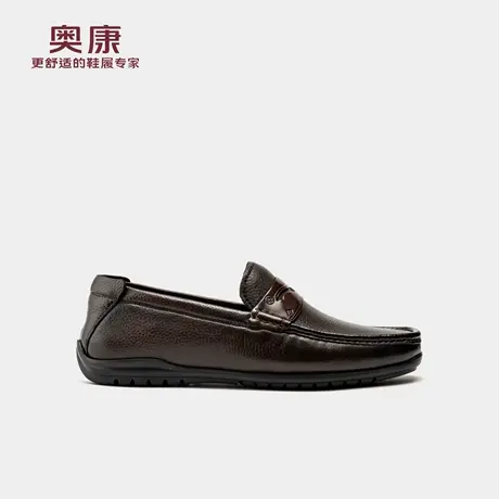 奥康 2025秋季新款男鞋一脚蹬驾车鞋通勤百搭复古乐福鞋门店发货商品大图