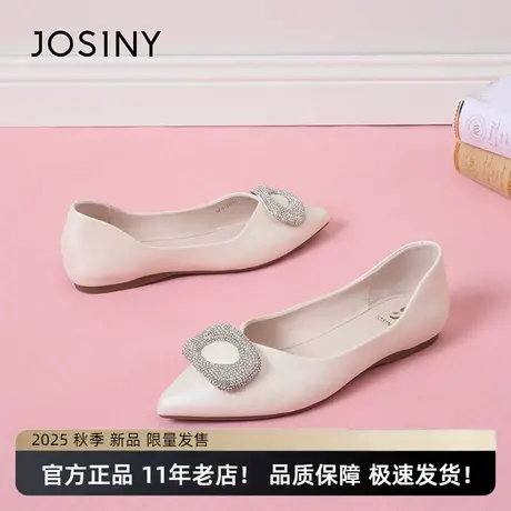 卓诗尼2025年秋季新款时尚百搭尖头单鞋女款女鞋子商品大图