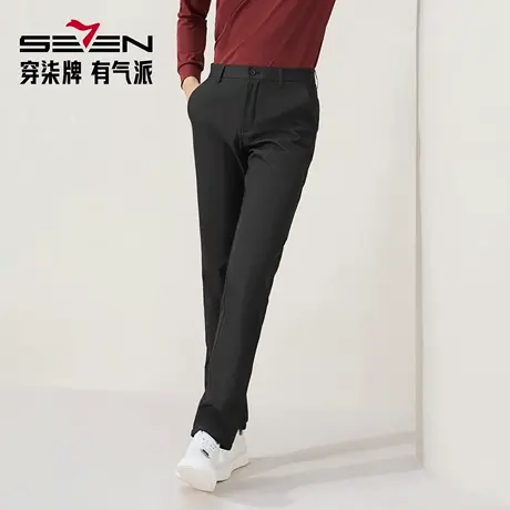 【远红外发热】柒牌超柔厚绒休闲裤男商务百搭保暖舒适直筒裤长裤商品大图