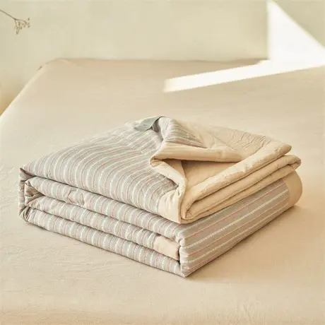 恒源祥新款全棉提花棉花夏被简约透气夏季薄款单双人空调被夏凉被商品大图