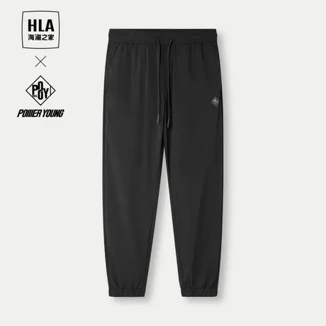 HLA/海澜之家POWER YOUNG系列休闲裤2024春夏新款系带字母裤子男图片