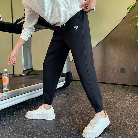 束脚卫裤男秋季2023新款潮牌宽松学生运动休闲长裤个性刺绣哈伦裤商品大图