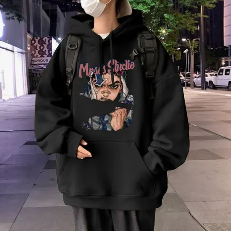 重磅卫衣男春秋季连帽套头2024新款上衣美式高街ins潮牌宽松外套商品大图