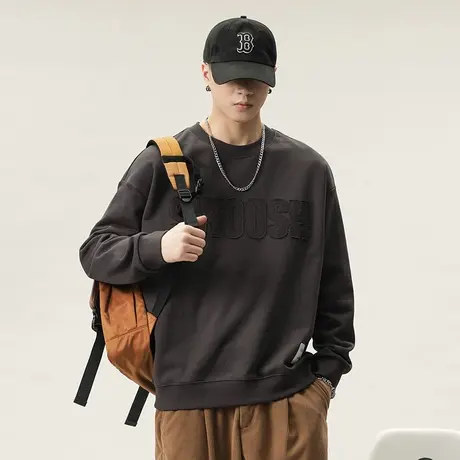 高档男士卫衣潮牌卫衣男大码潮流百搭休闲印花时尚宽松潮流卫衣男商品大图