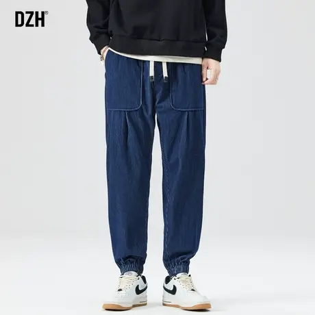 男士束脚运动裤男款高街灯芯绒裤子男潮牌痞帅卫裤男裤2024年新款商品大图