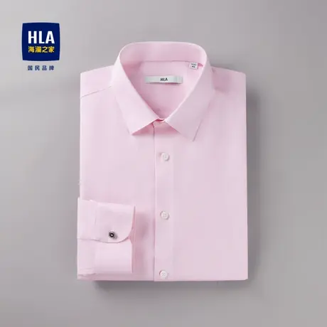 HLA/海澜之家婚庆系列长袖正装衬衫24春夏新款利落纯棉免烫上衣男图片