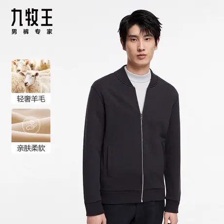 [商场同款]九牧王男装JY1C40627毛衫23秋冬新款含羊毛针织开衫EN图片