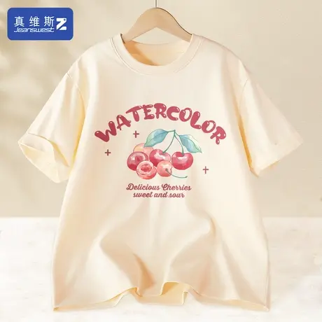 真维斯Z+短袖t恤女纯棉薄款内搭2024新款夏装女款减龄半袖上衣潮H图片