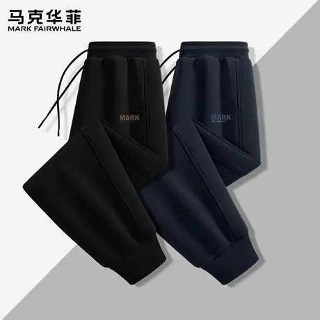 马克华菲男士休闲裤2025新款宽松束脚裤男秋季垂感百搭卫裤男款X商品大图