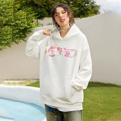 Nuthink国潮龙年本命年卫衣潮牌男潮秋冬款2023新款加肥加大外套商品大图