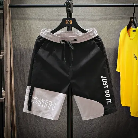 冰感休闲裤男夏季薄款5五分工装裤子潮牌宽松短裤百搭5五分空调裤商品大图