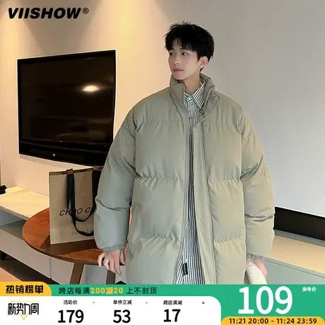 VIISHOW潮牌衣服美式棉服男男生痞帅棉衣保暖加厚面包服冬季宽松商品大图