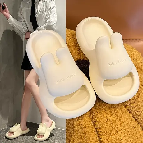 凉拖鞋女夏外穿室内家居防滑厚底踩屎感女款拖鞋时尚百搭室外凉拖图片
