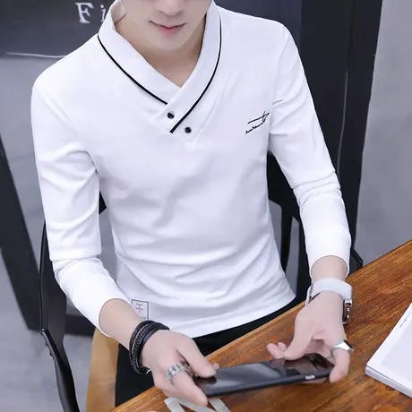 卫衣男士长袖t恤春季打底衫体桖 休闲秋装上衣服男春衣早秋款丅恤图片