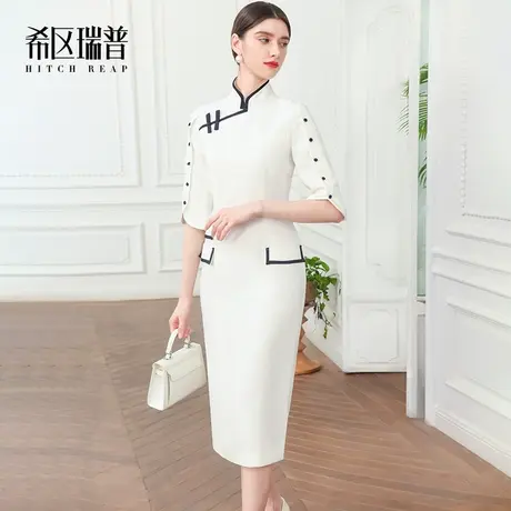 希区瑞普高端旗袍2023新款秋季国潮气质民国风日常婚宴改良连衣裙商品大图