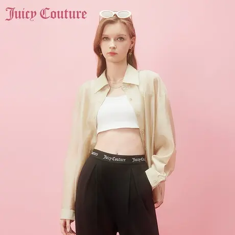 Juicy Couture橘滋春夏新款衬衫长袖梭织通勤衬衫慵懒风女商品大图