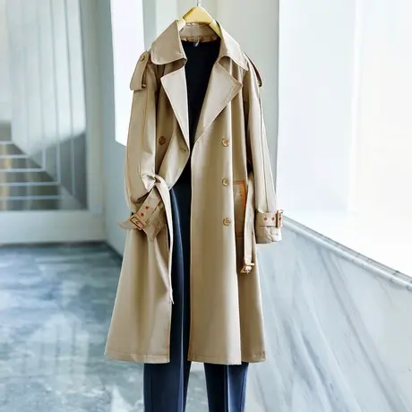 风衣外套女装春秋款2022年新款时尚潮流中长款外衣商品大图