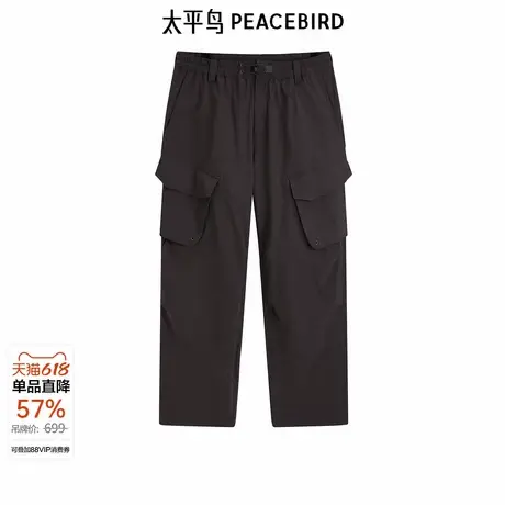 太平鸟男装防晒工装伞兵裤新款休闲裤B2GLE2A14商品大图