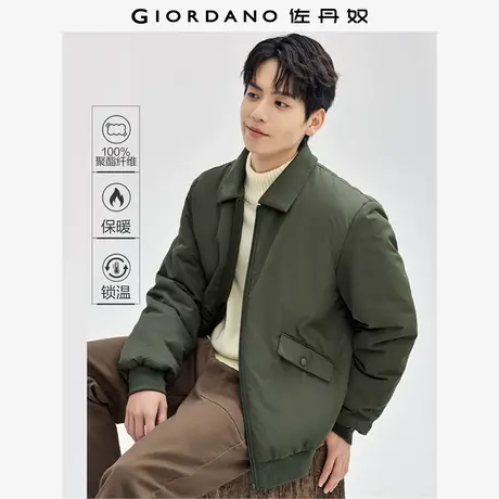 佐丹奴外套男装工装口袋翻领梭织棉衣外套 13074846商品大图