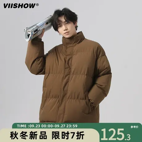VIISHOW面包服冬季宽松潮牌加厚衣服美式棉服男保暖男生痞帅棉衣商品大图